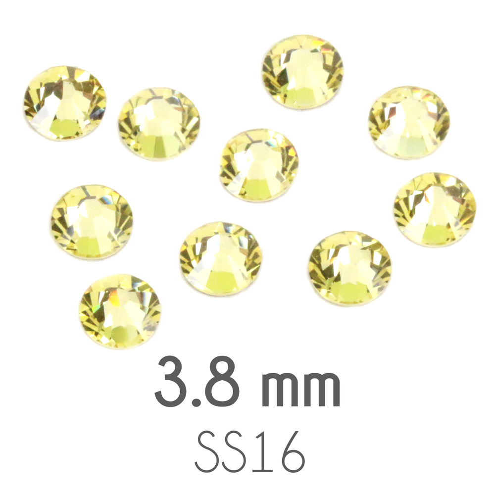 Beads & Swarovski Crystals 3.8mm Swarovski Flat Back Crystals, Jonquil, Pack of 20